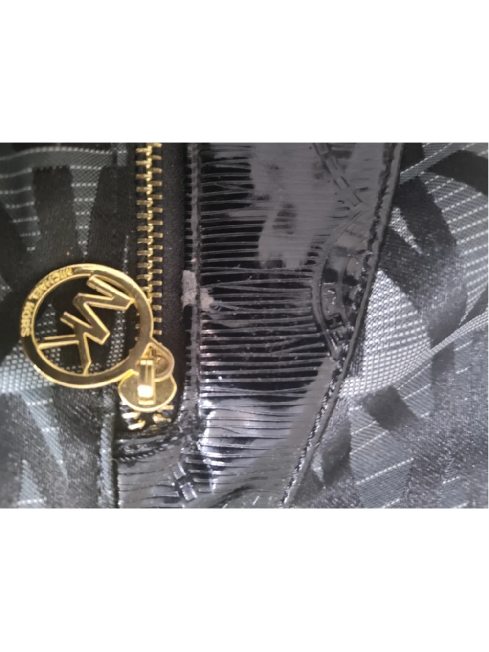 Women's Michael Kors Tote Bag One Size Black Gold